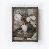 Vintage Wood Sign | Flower Vase Wood Sign A142